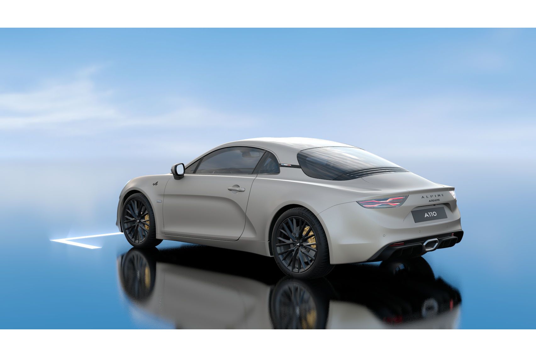 Alpine A110 – achteraanzicht