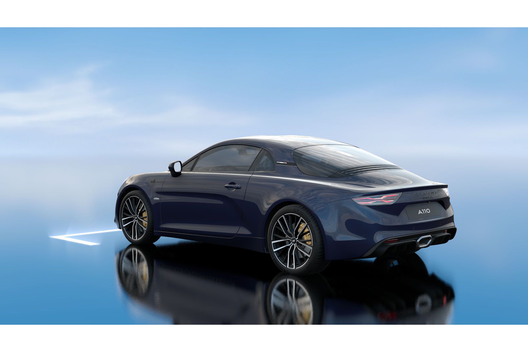 Alpine A110 – achteraanzicht