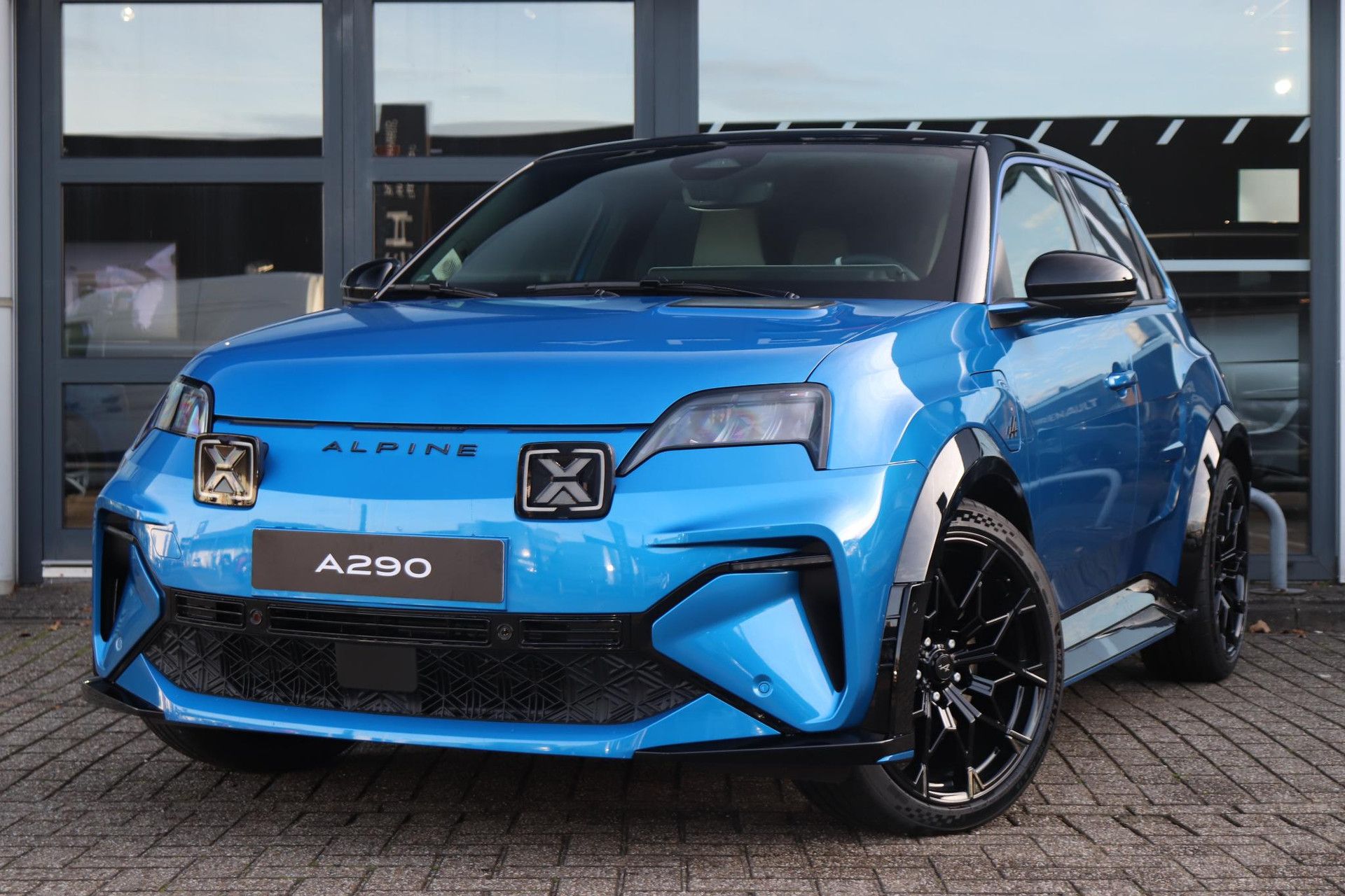 Alpine A290 met kenteken KHB-28-J – achteraanzicht