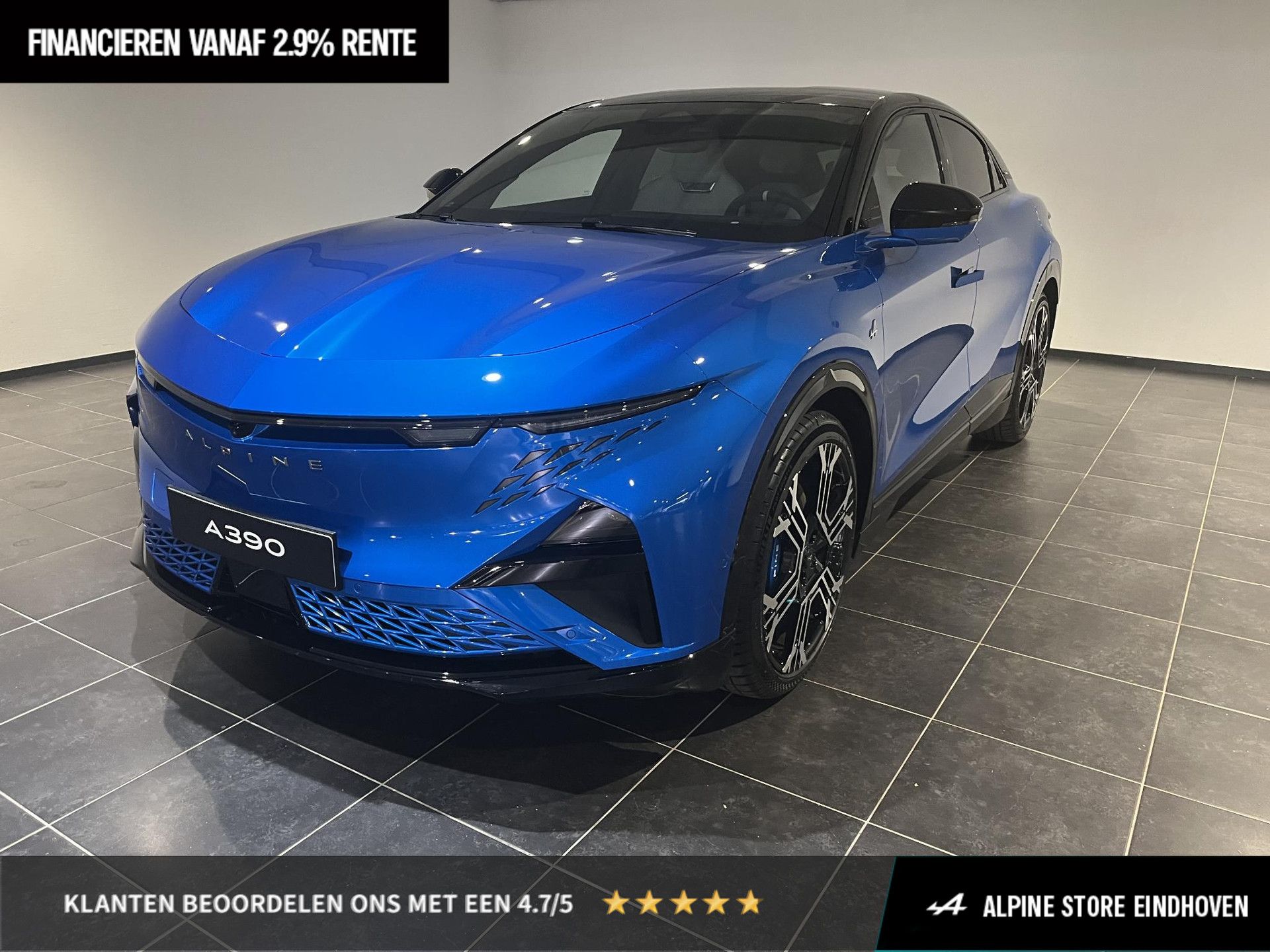Alpine A390 met kenteken 55946 – vooraanzicht