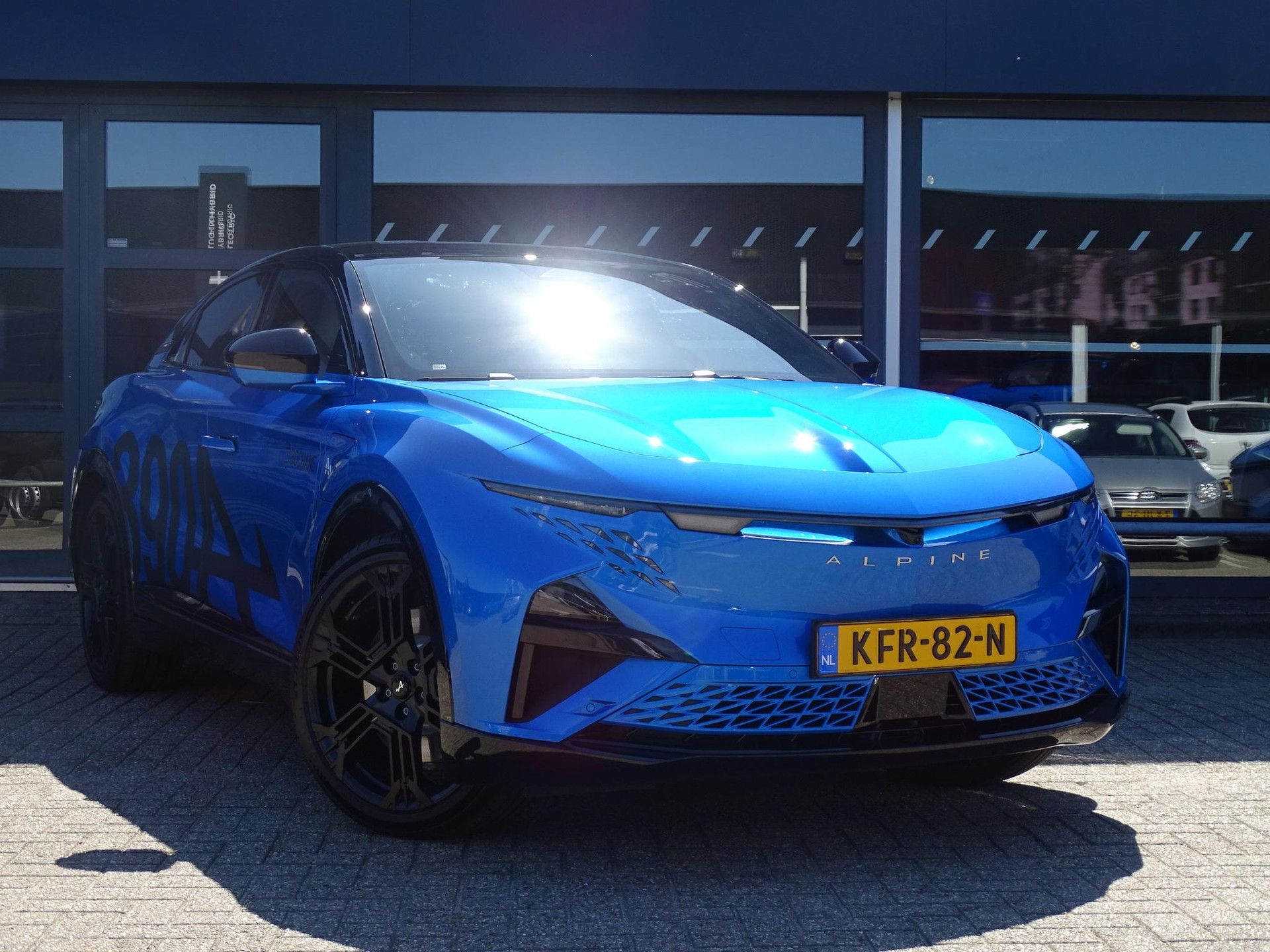 Alpine A390 met kenteken KFR-82-N – detailfoto