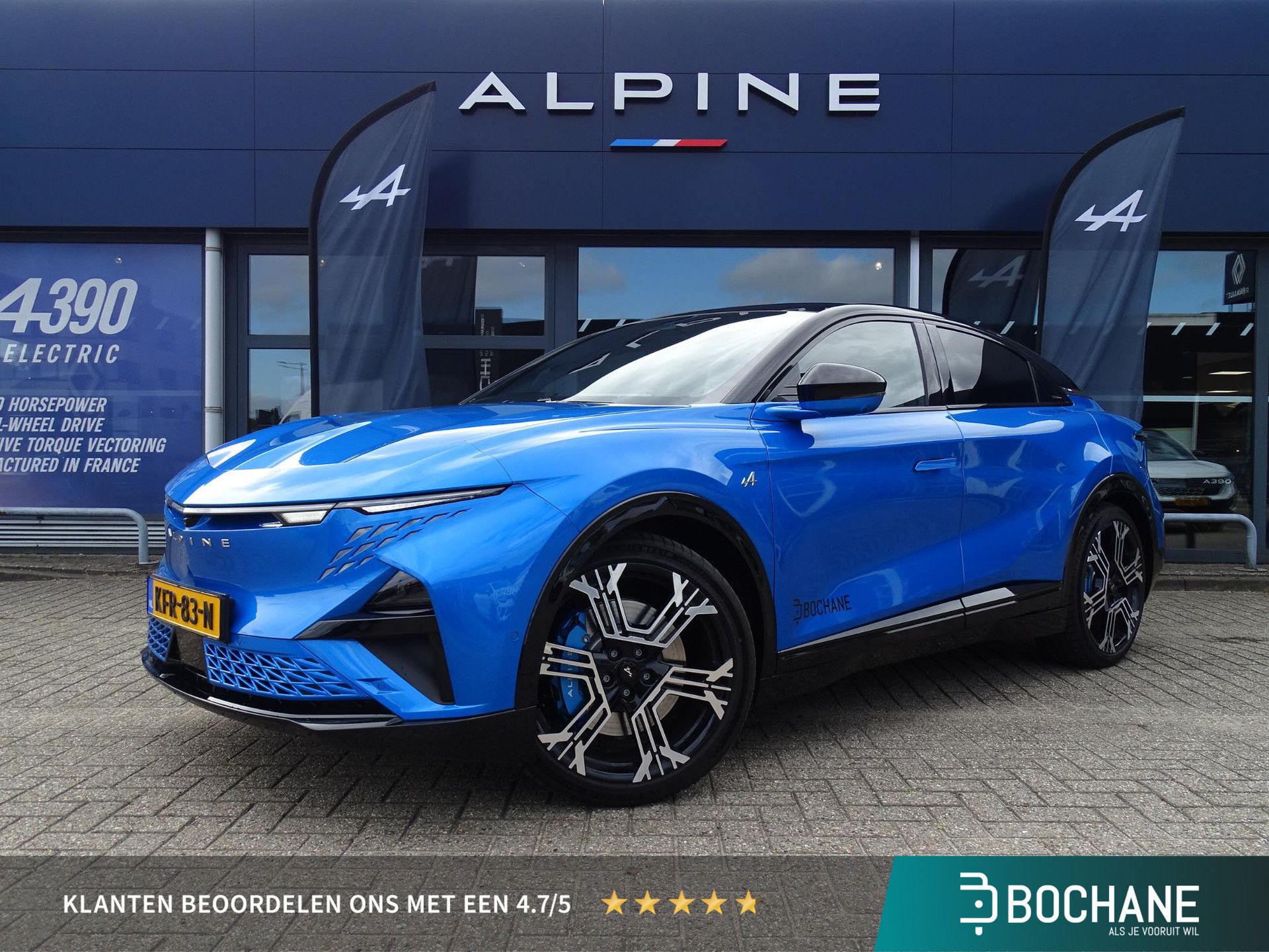 Alpine A390 met kenteken KFR-83-N – vooraanzicht