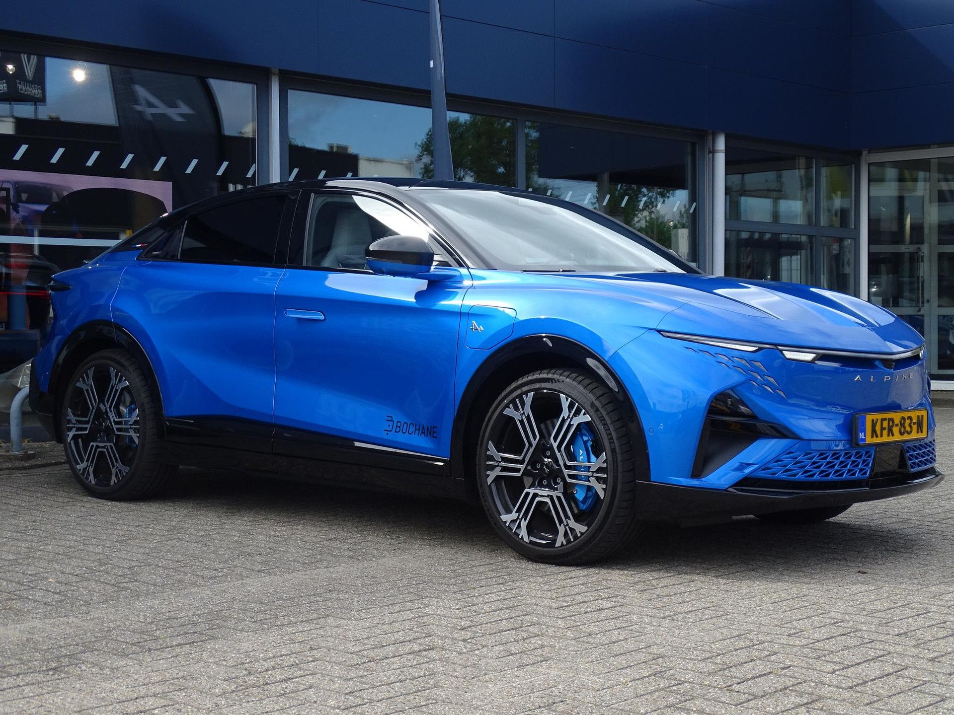 Alpine A390 met kenteken KFR-83-N – detailfoto