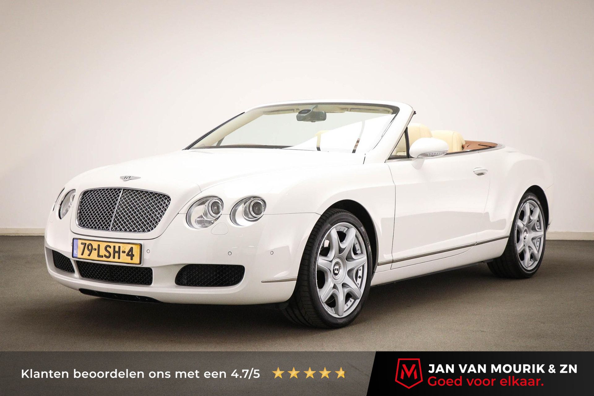 Bentley ContinentalGT met kenteken 79-LSH-4 – vooraanzicht