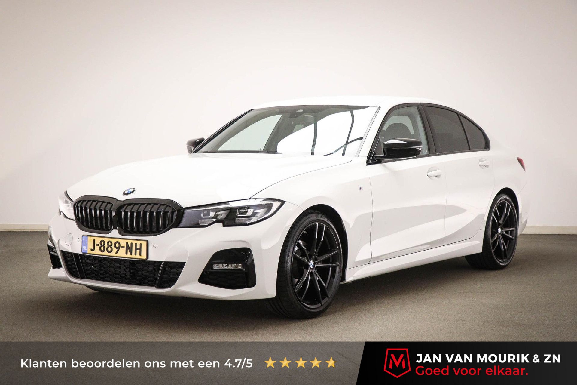 BMW 3-Serie met kenteken J-889-NH – vooraanzicht