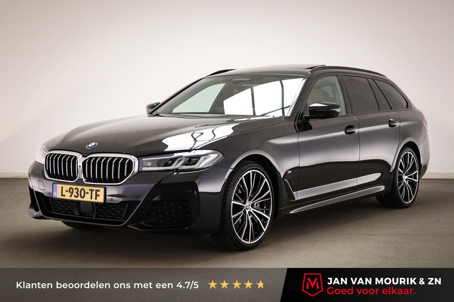 BMW 5-serie met kenteken L-930-TF – vooraanzicht