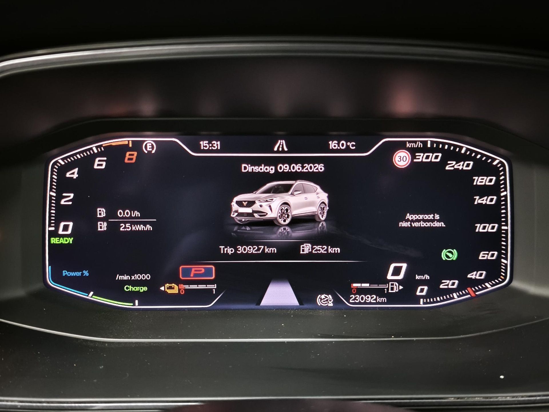 CUPRA Formentor met kenteken KHJ-05-Z – dashboard