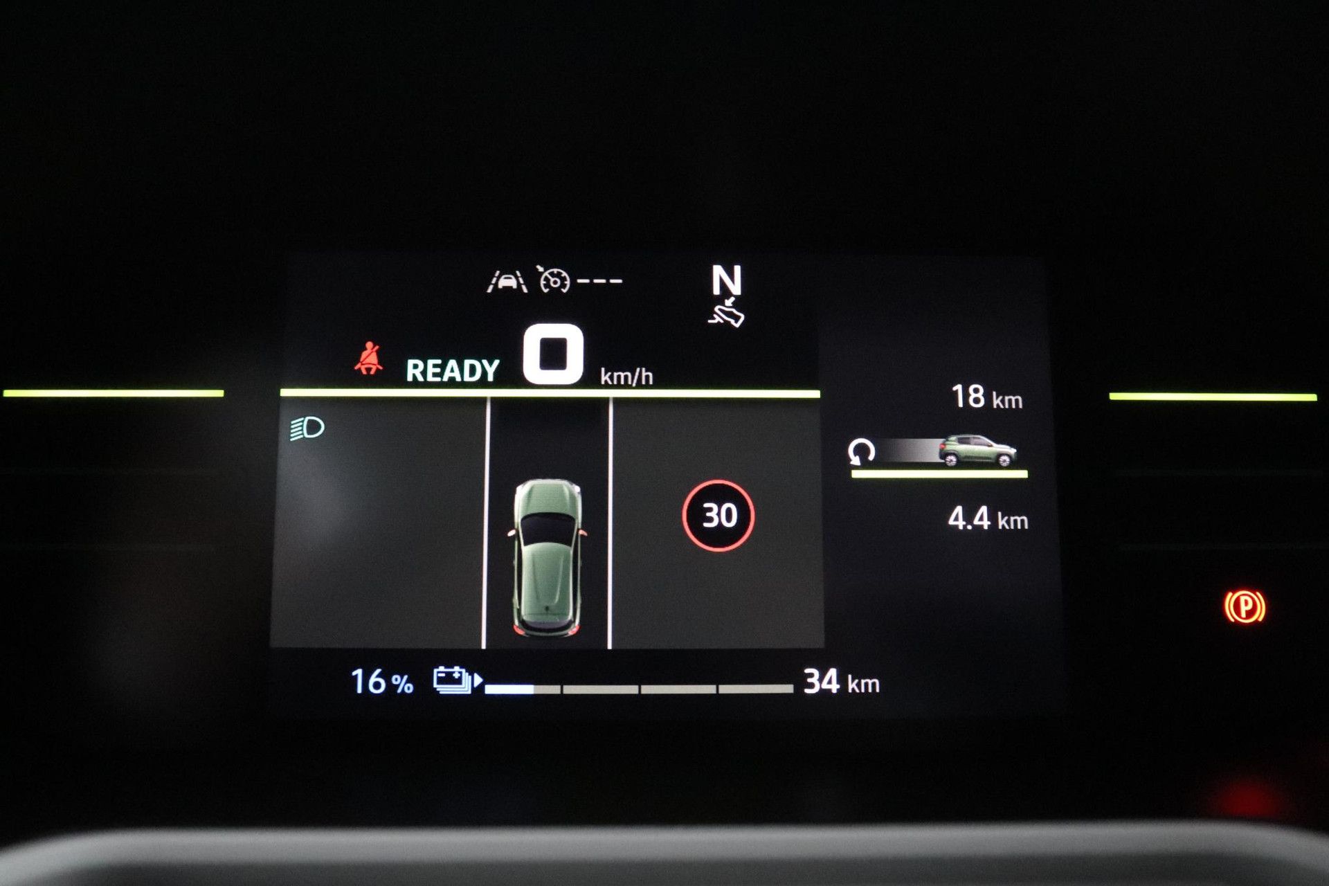 Dacia Spring met kenteken KBV-47-J – dashboard