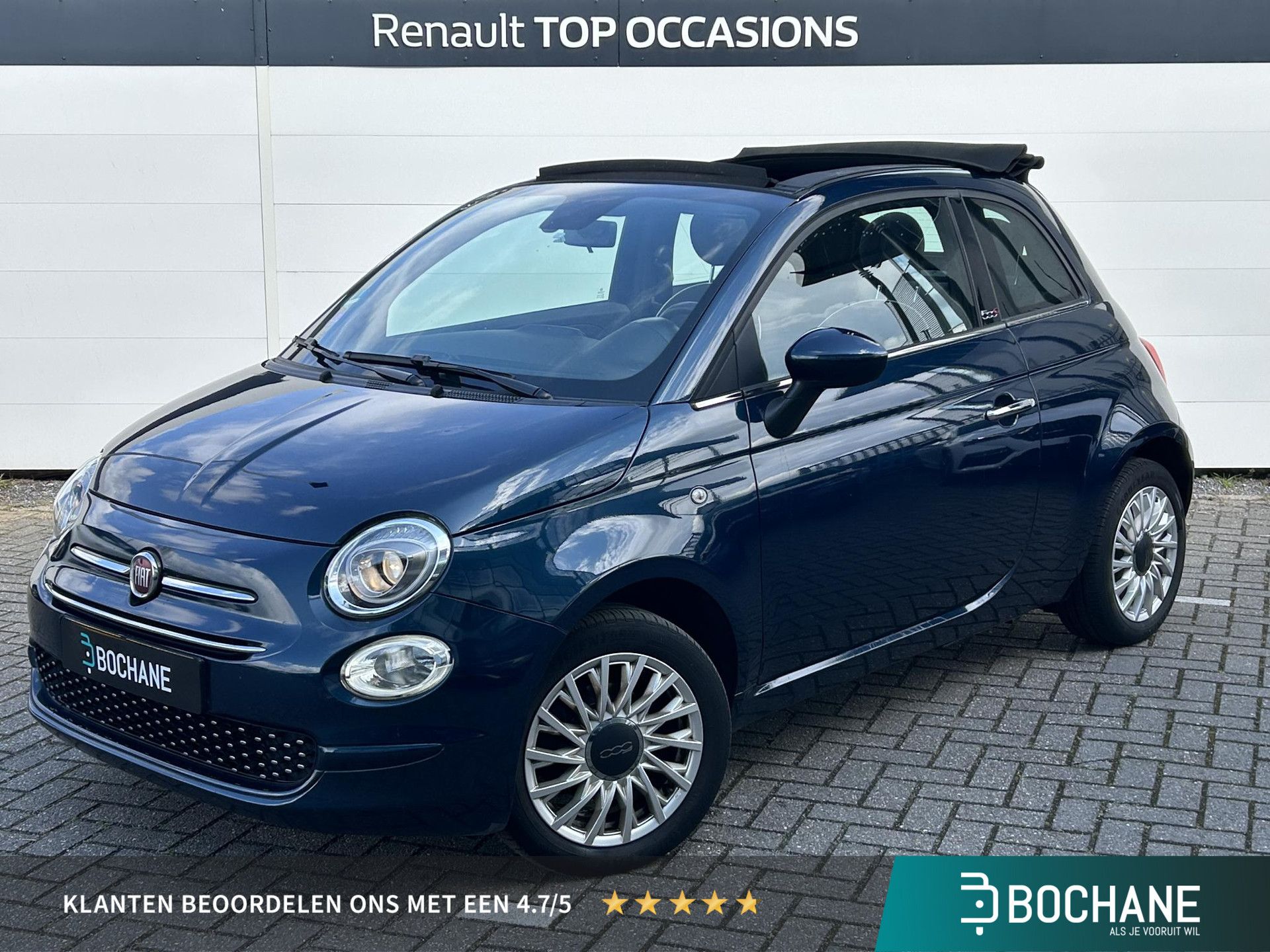 Fiat 500C met kenteken L-775-SF – vooraanzicht