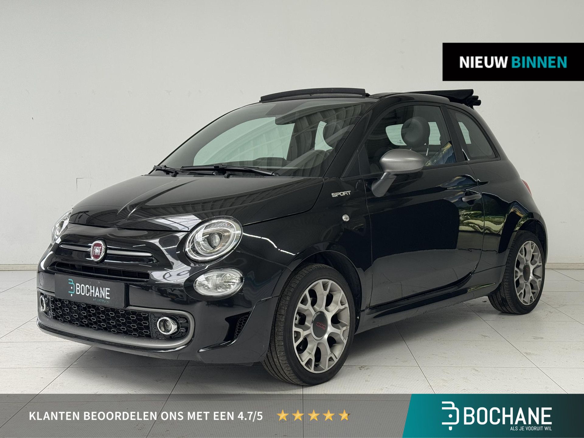Fiat 500C met kenteken P-459-NN – vooraanzicht