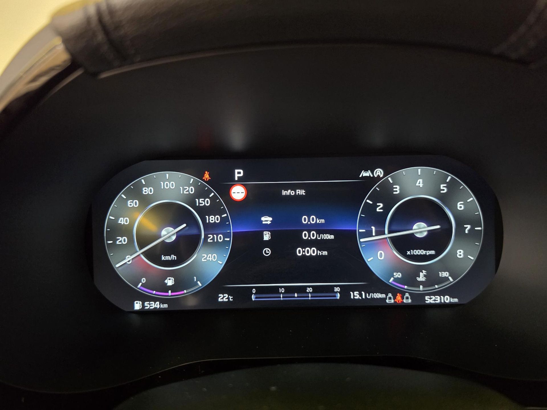 Kia CeedSportswagon met kenteken X-396-FZ – dashboard