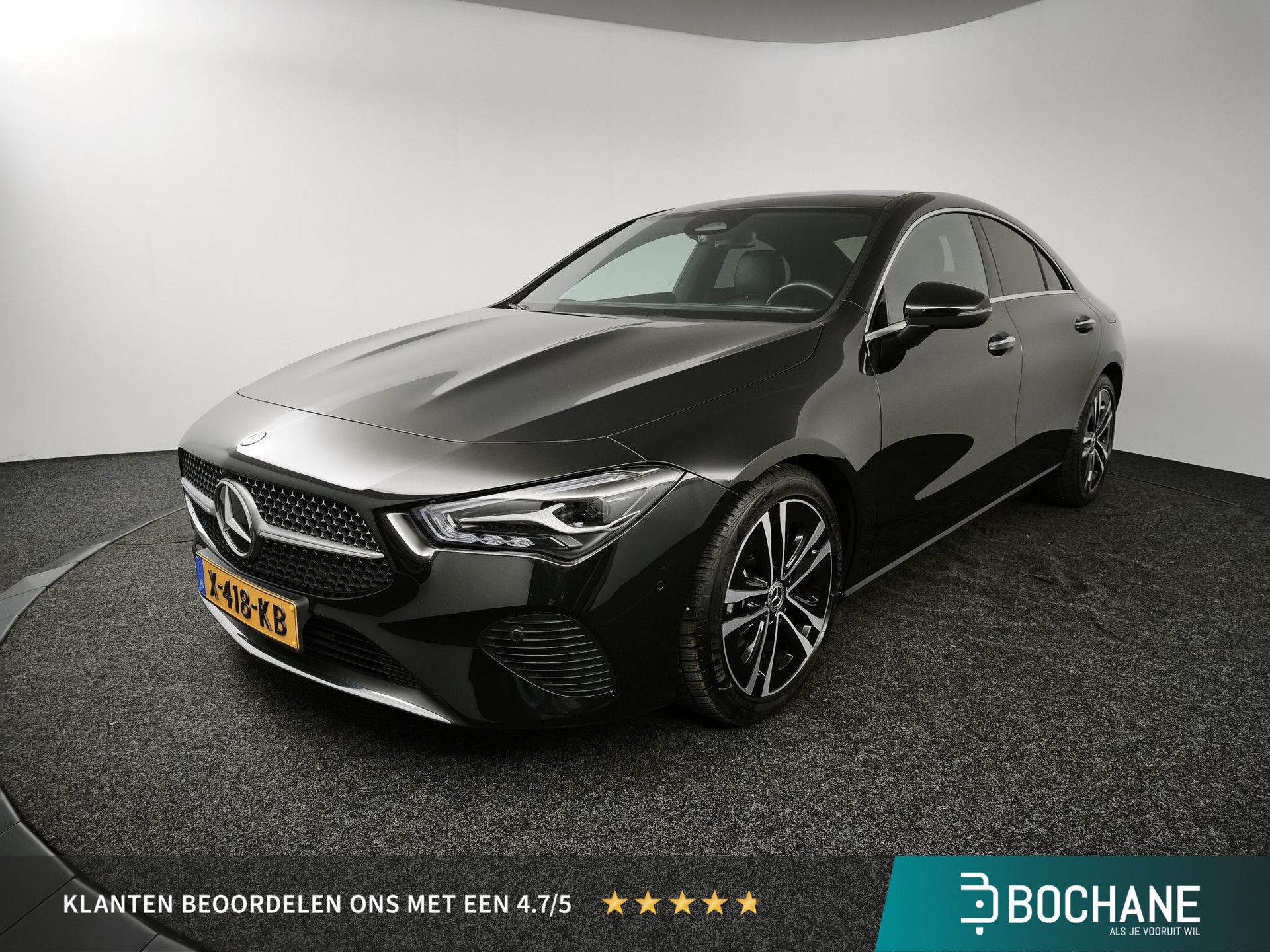 Mercedes-Benz CLA met kenteken X-418-KB – vooraanzicht