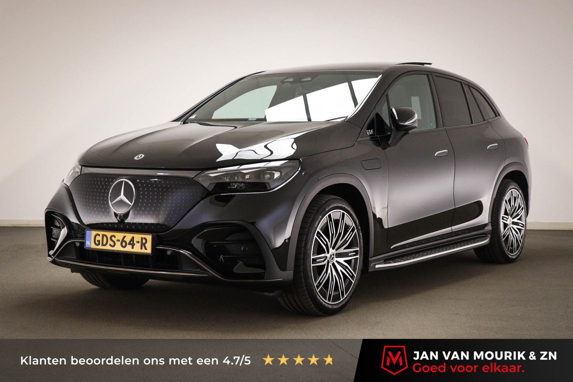 Mercedes-Benz EQE met kenteken GDS-64-R – vooraanzicht