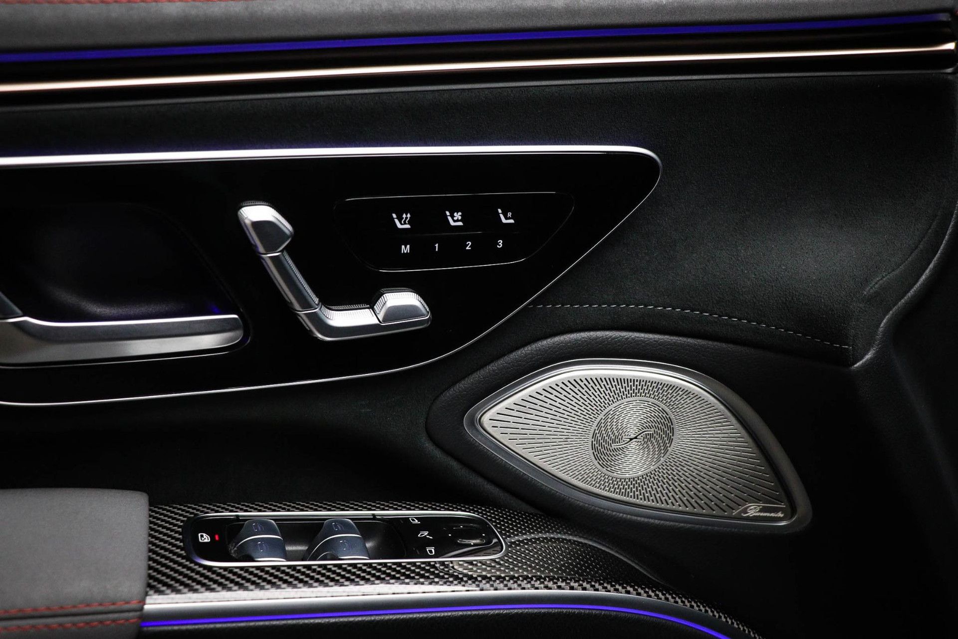 Mercedes-Benz EQS met kenteken R-750-NL – dashboard