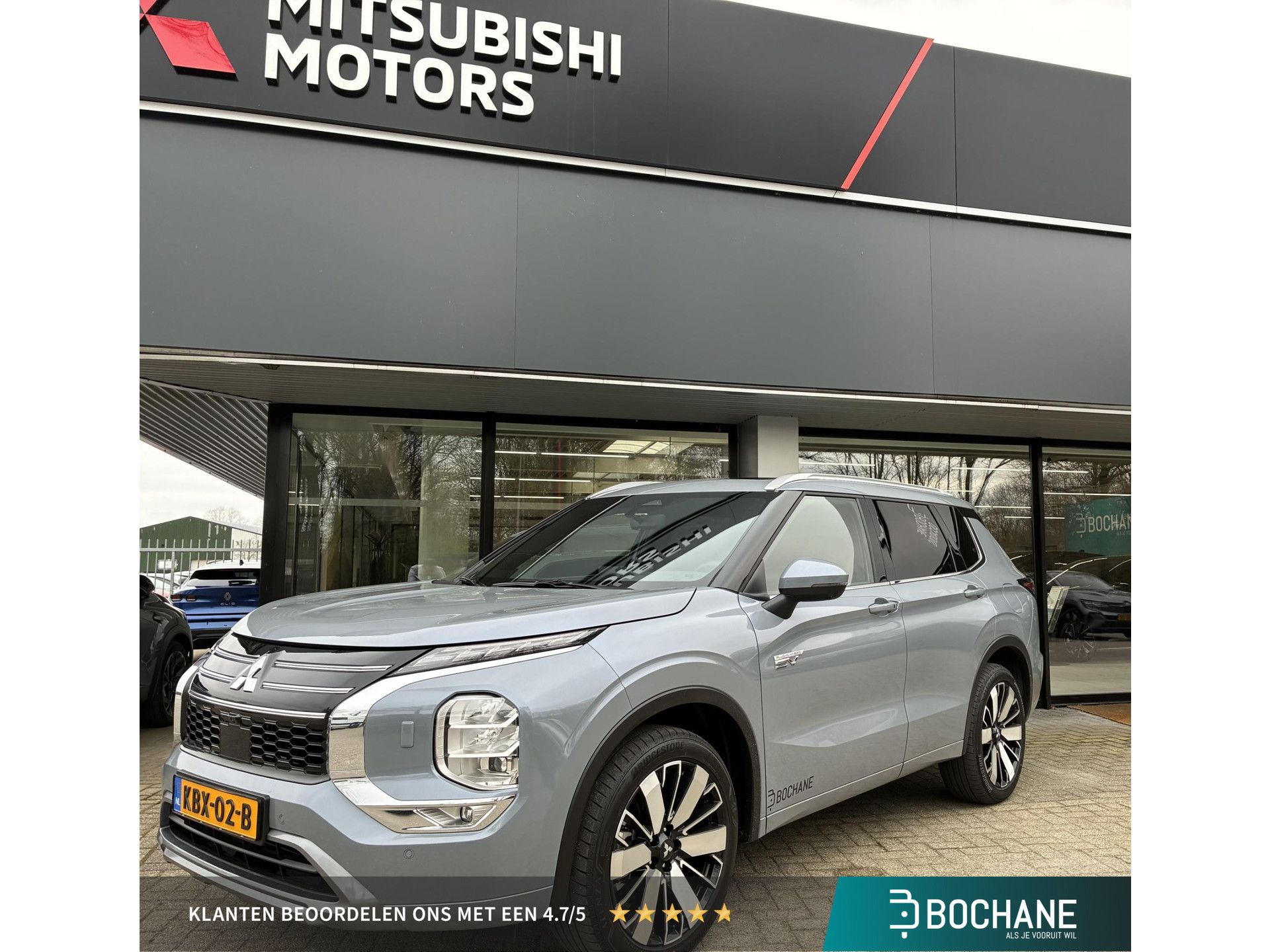 Mitsubishi Outlander met kenteken KBX-02-B – vooraanzicht