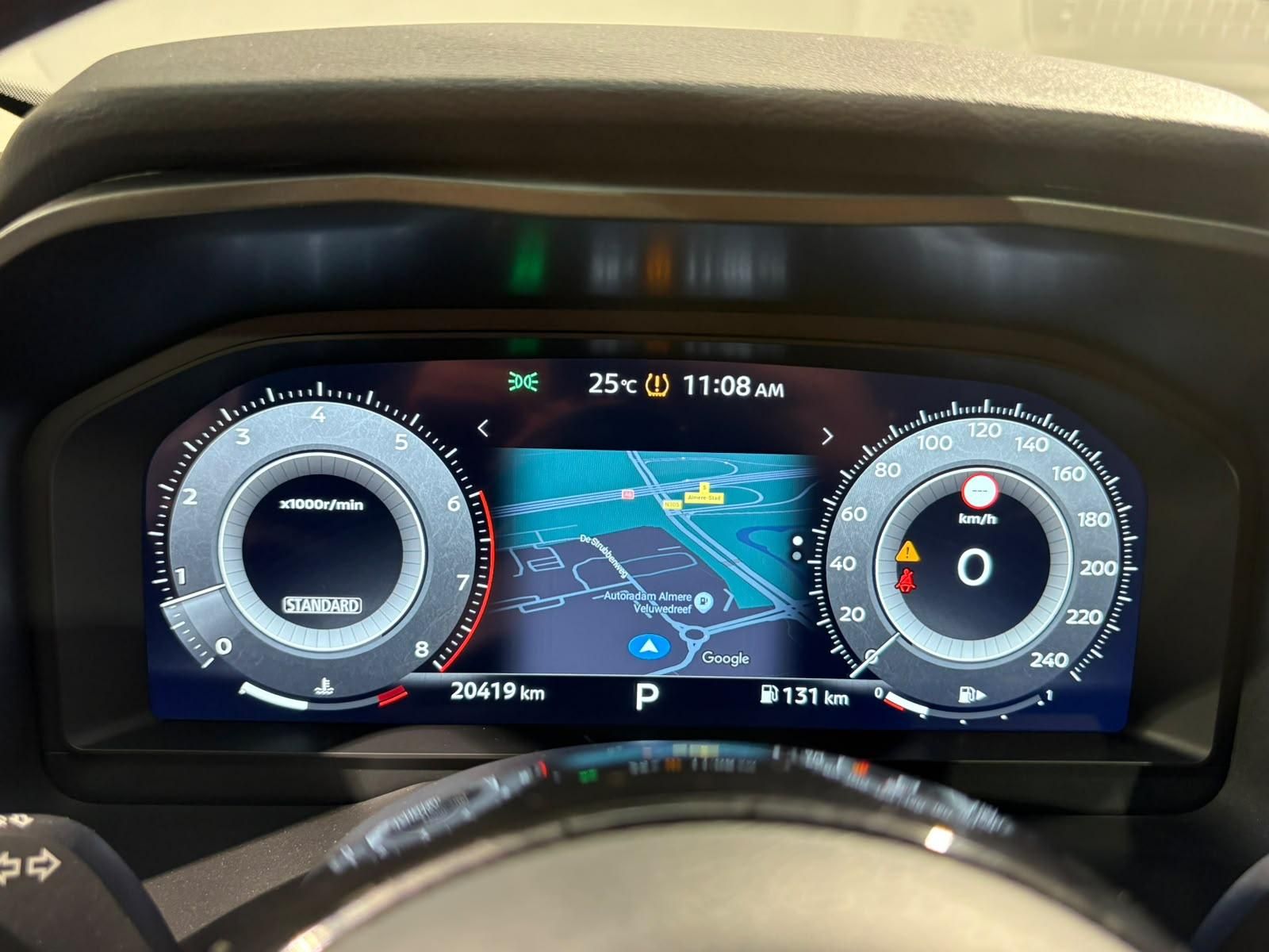 Nissan QASHQAI met kenteken KHV-61-B – dashboard