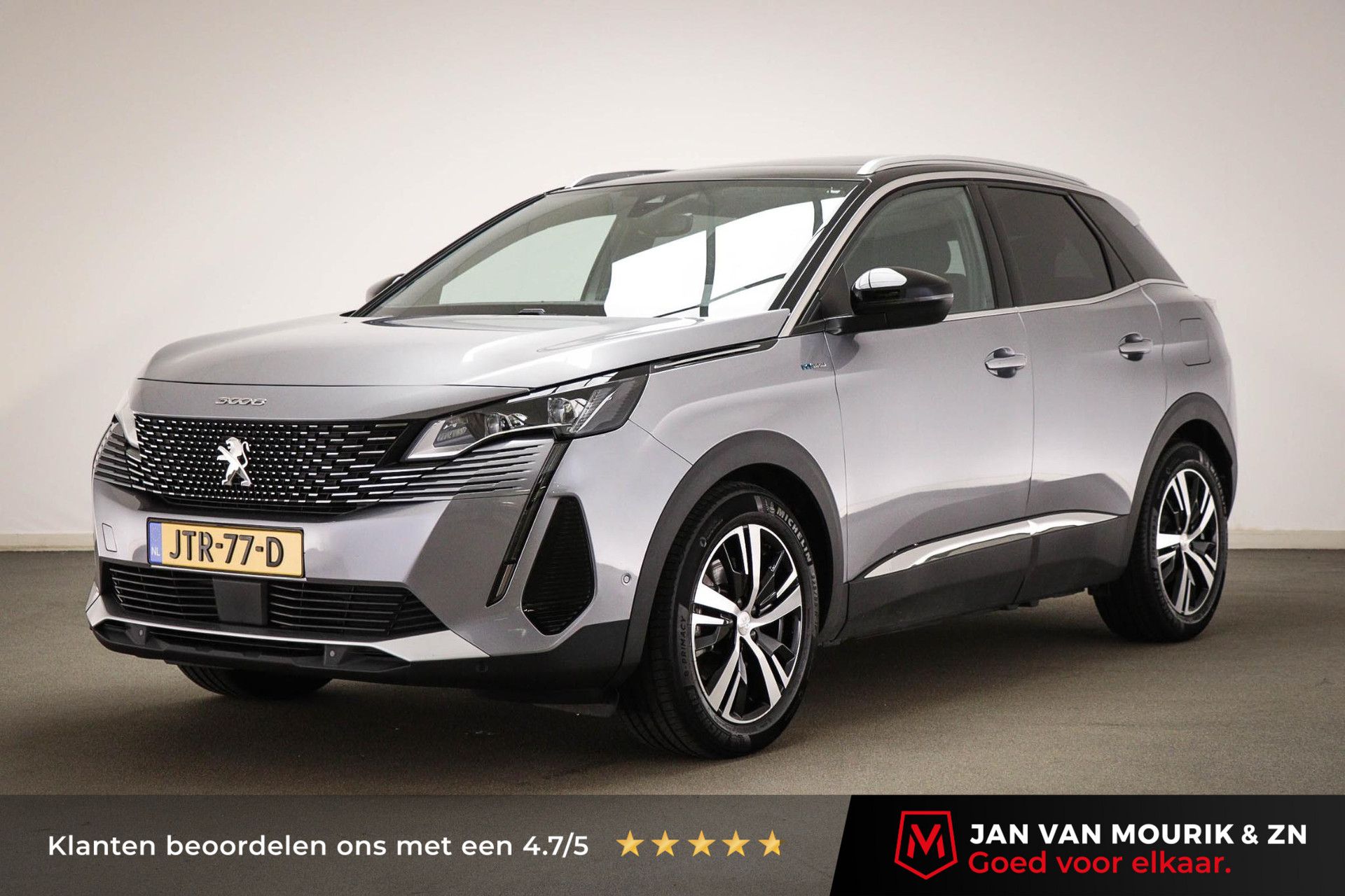 Peugeot 3008 met kenteken JTR-77-D – vooraanzicht