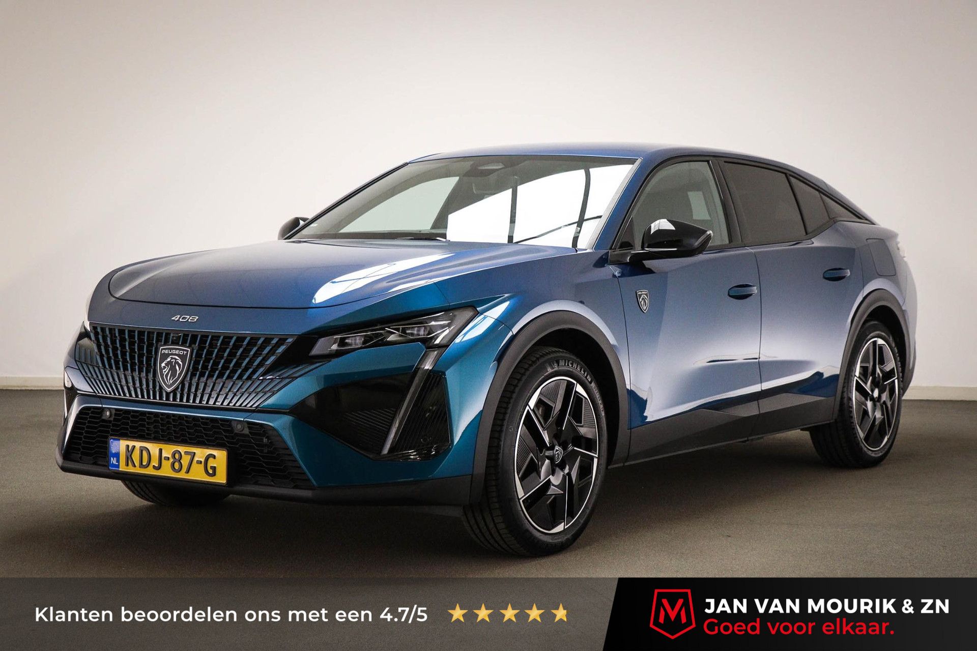 Peugeot 408 met kenteken KDJ-87-G – vooraanzicht