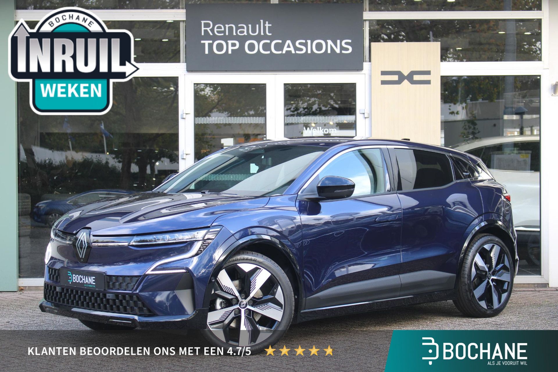 Renault MeganeE-Tech met kenteken JGV-14-R – vooraanzicht