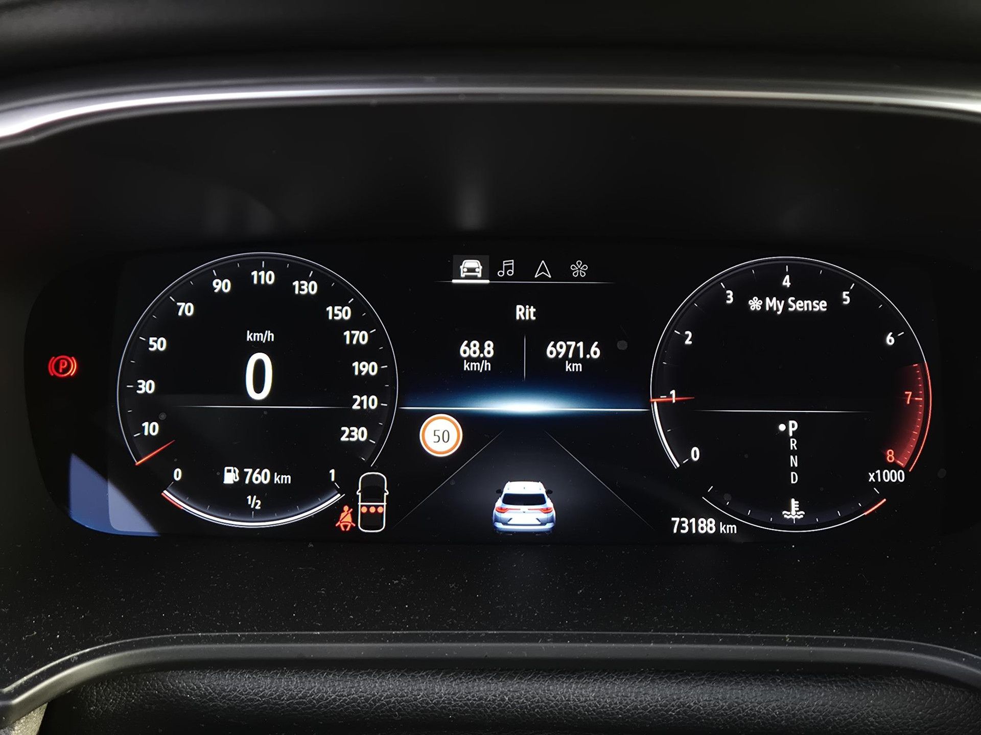 Renault MéganeEstate met kenteken T-211-GF – dashboard
