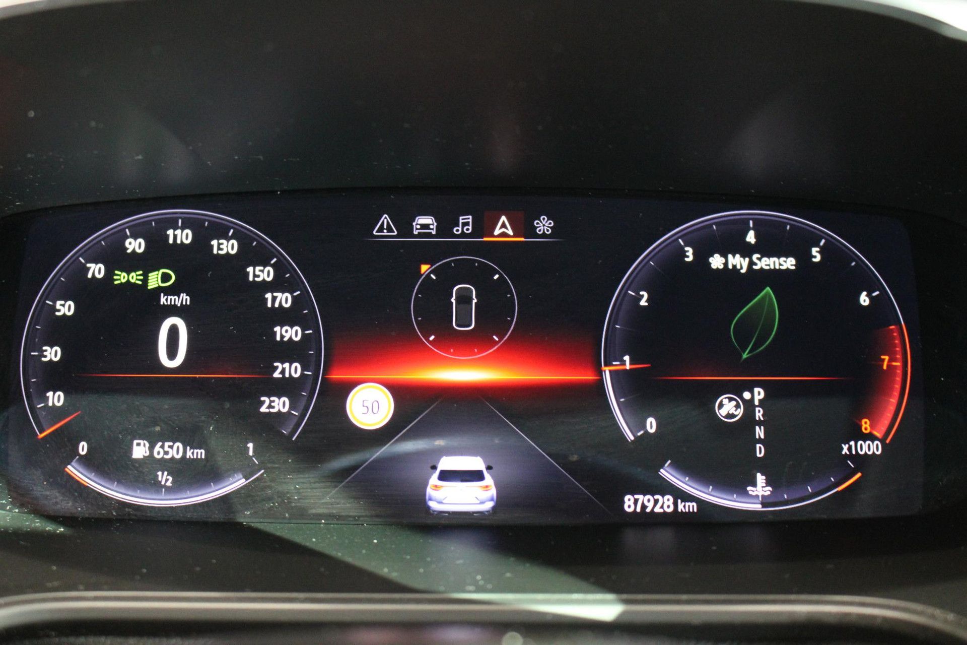 Renault MéganeEstate met kenteken T-630-HF – dashboard