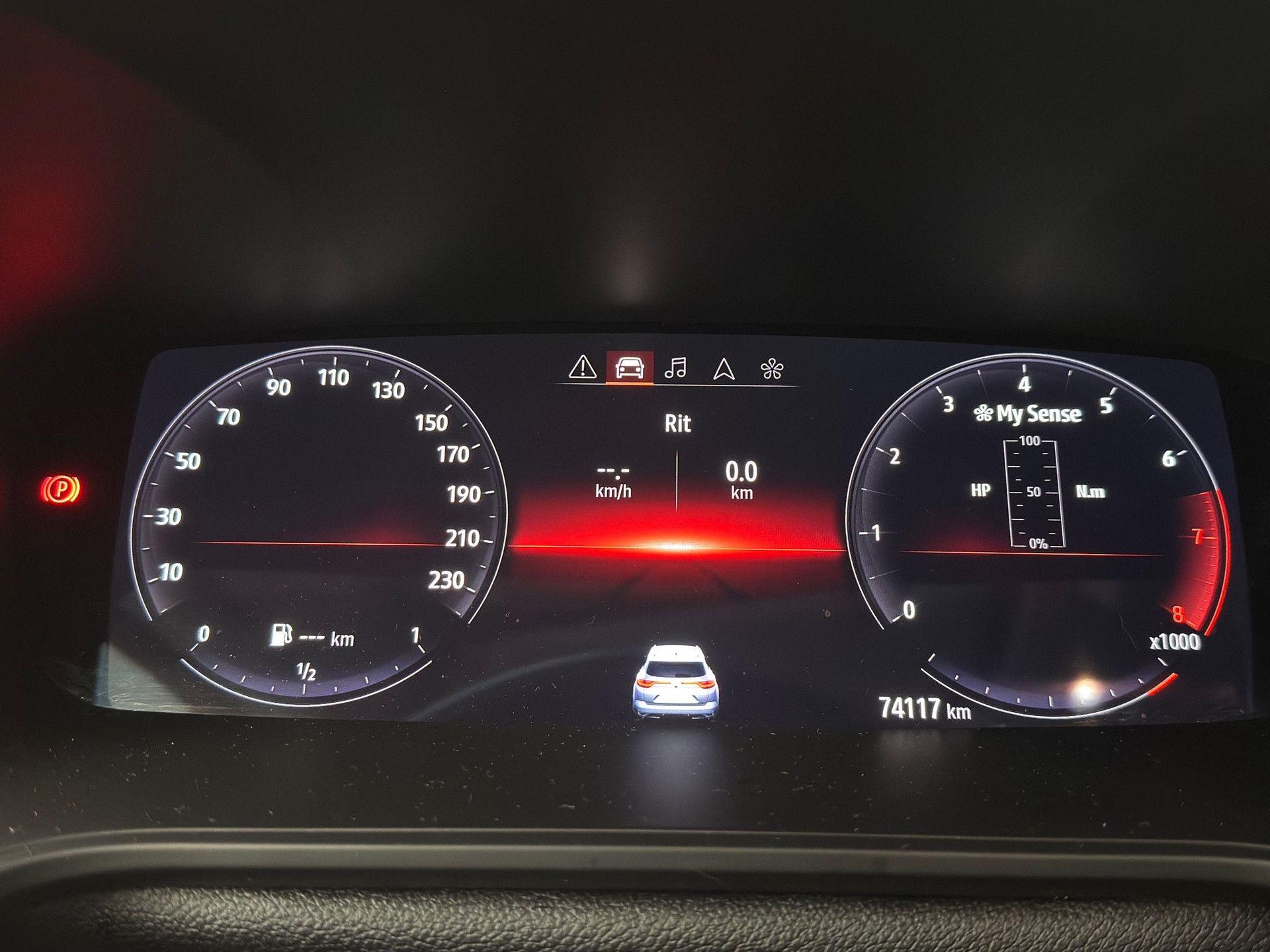 Renault MéganeEstate met kenteken T-840-RG – dashboard