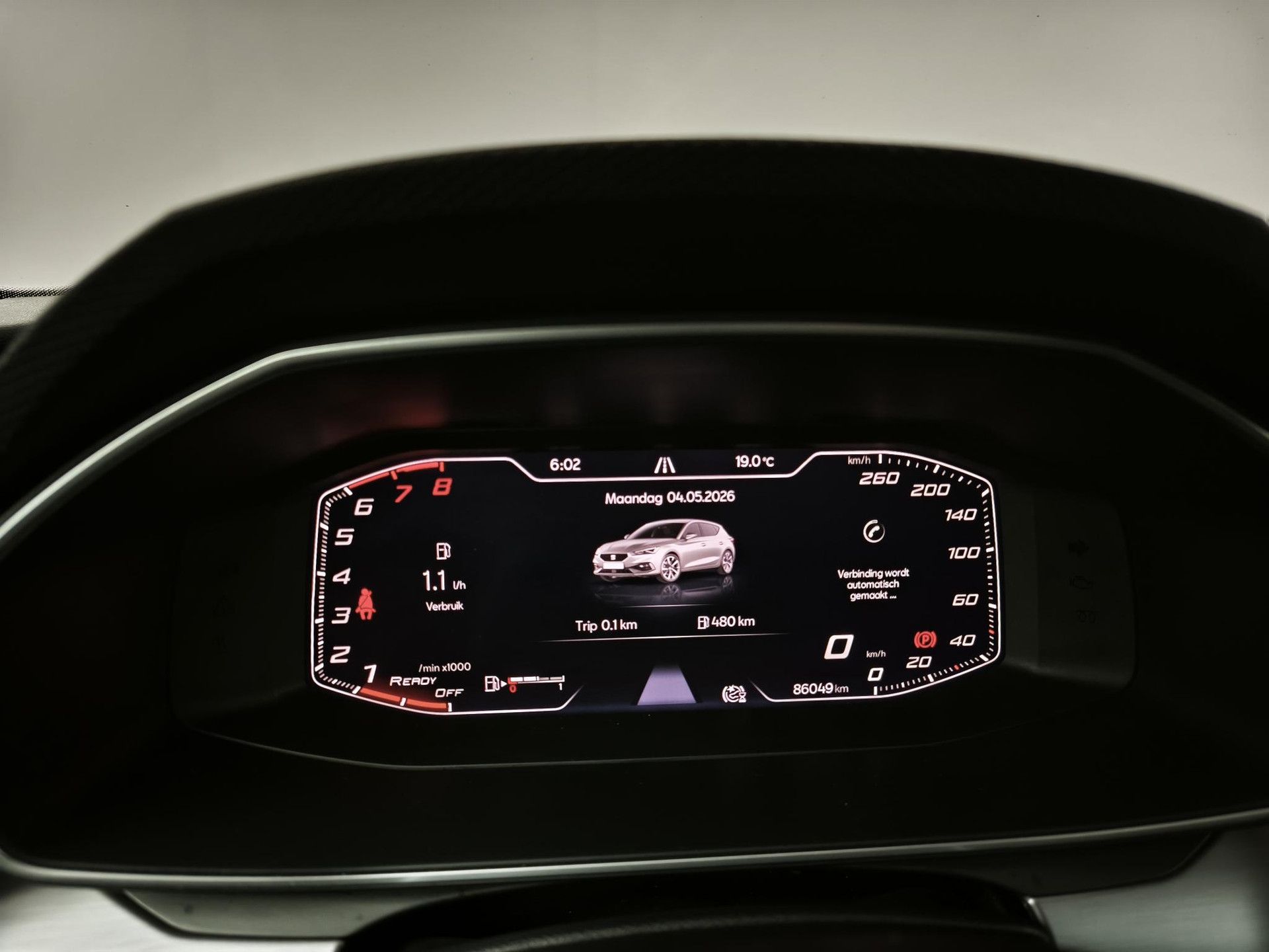 SEAT Leon met kenteken P-227-HR – dashboard