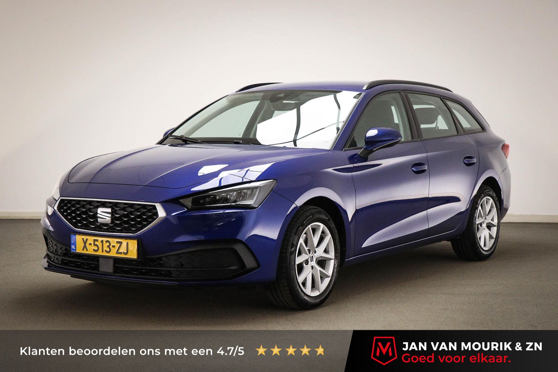 SEAT Leon met kenteken X-513-ZJ – vooraanzicht