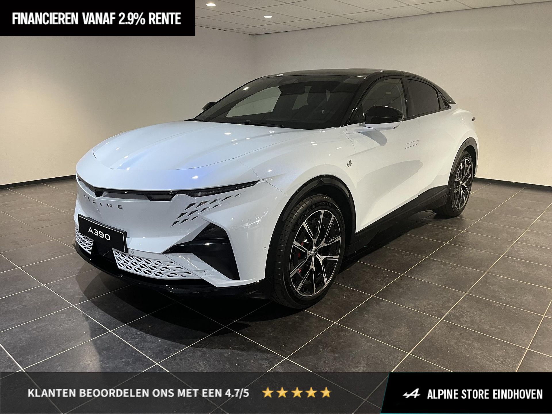 Alpine A390 – vooraanzicht