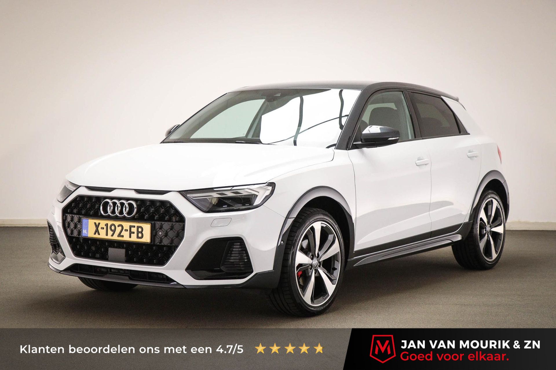 Audi A1 met kenteken X-192-FB – vooraanzicht