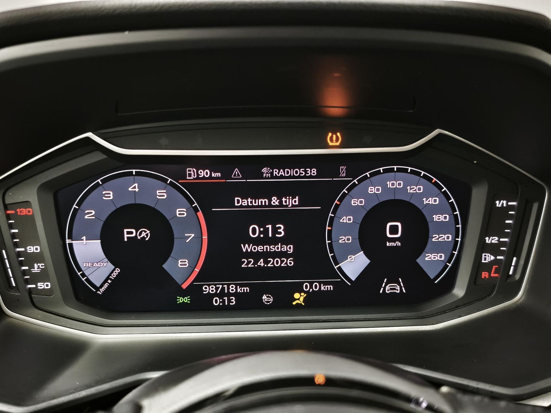 Audi A1Sportback met kenteken H-315-RF – dashboard