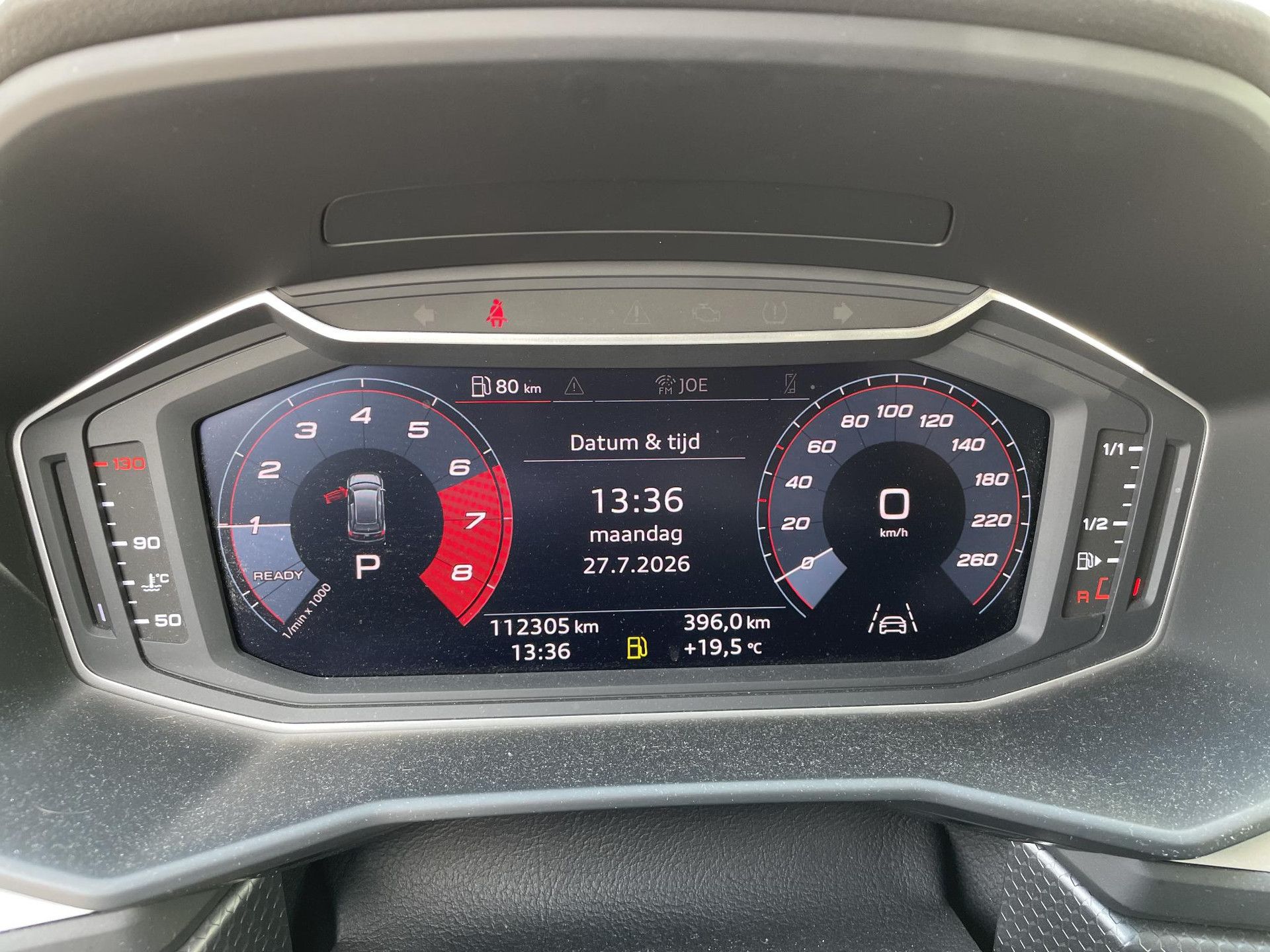 Audi A1Sportback met kenteken ZD-930-J – dashboard