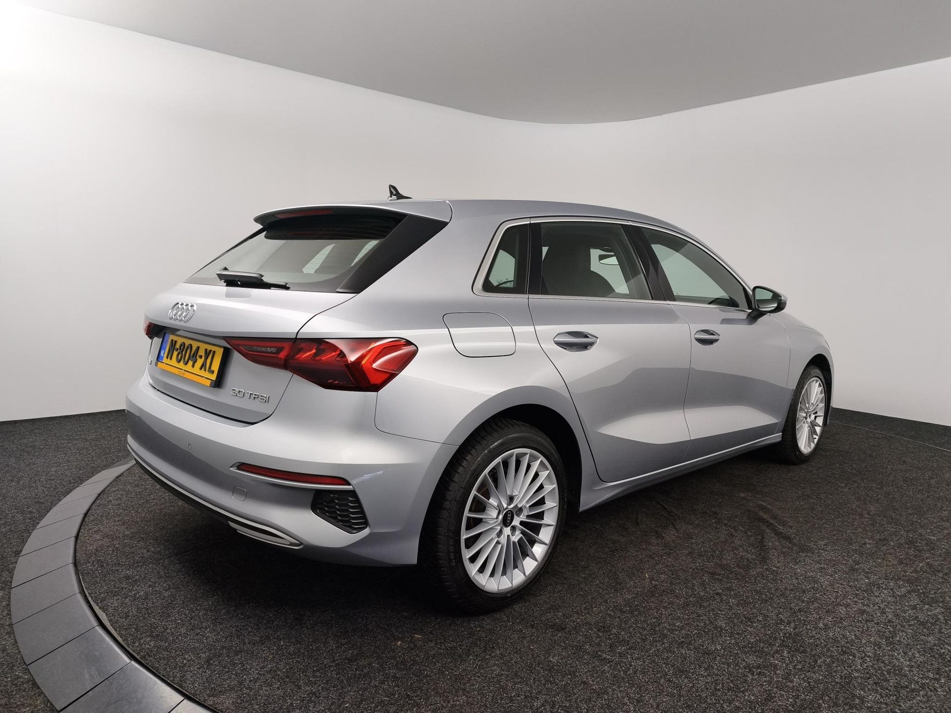 Audi A3 met kenteken N-804-XL – achteraanzicht