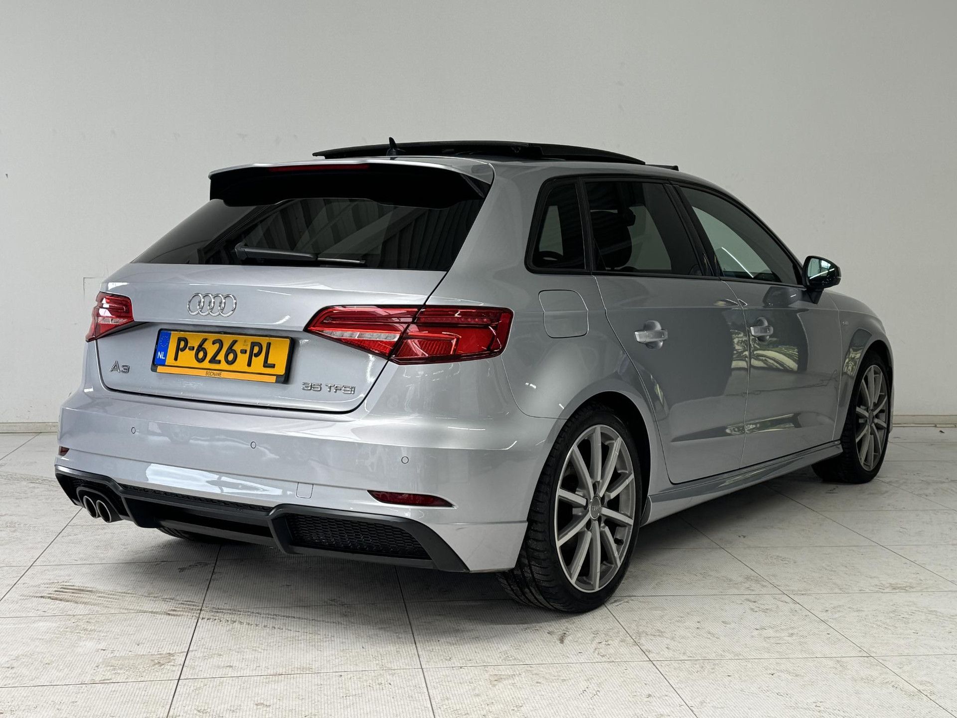 Audi A3 met kenteken P-626-PL – achteraanzicht