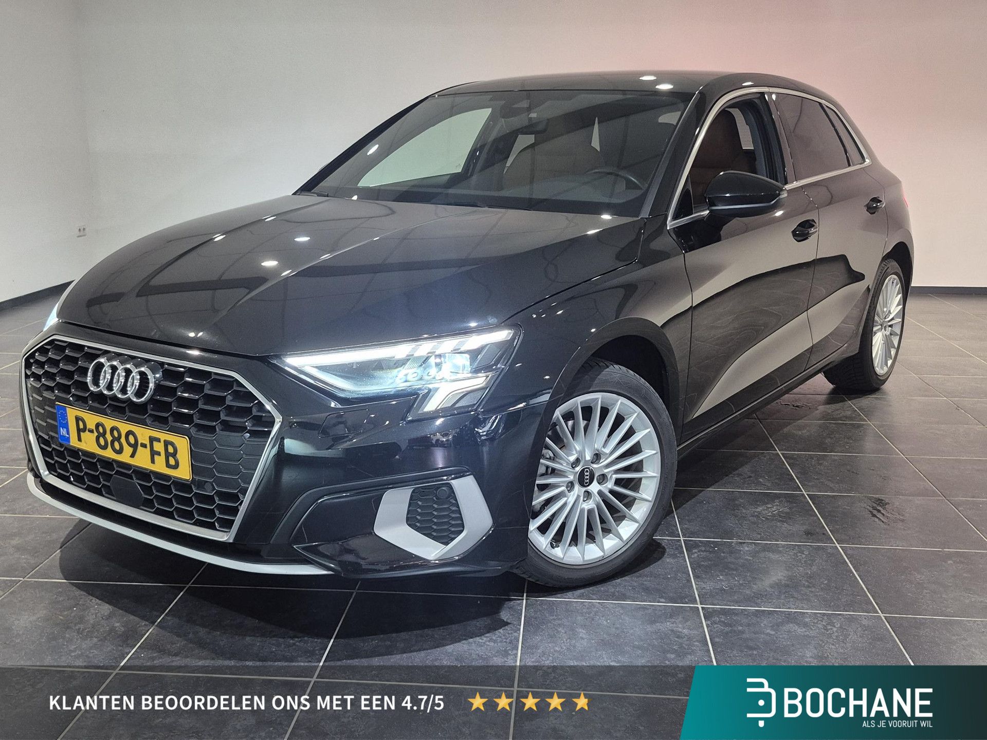 Audi A3 met kenteken P-889-FB – vooraanzicht