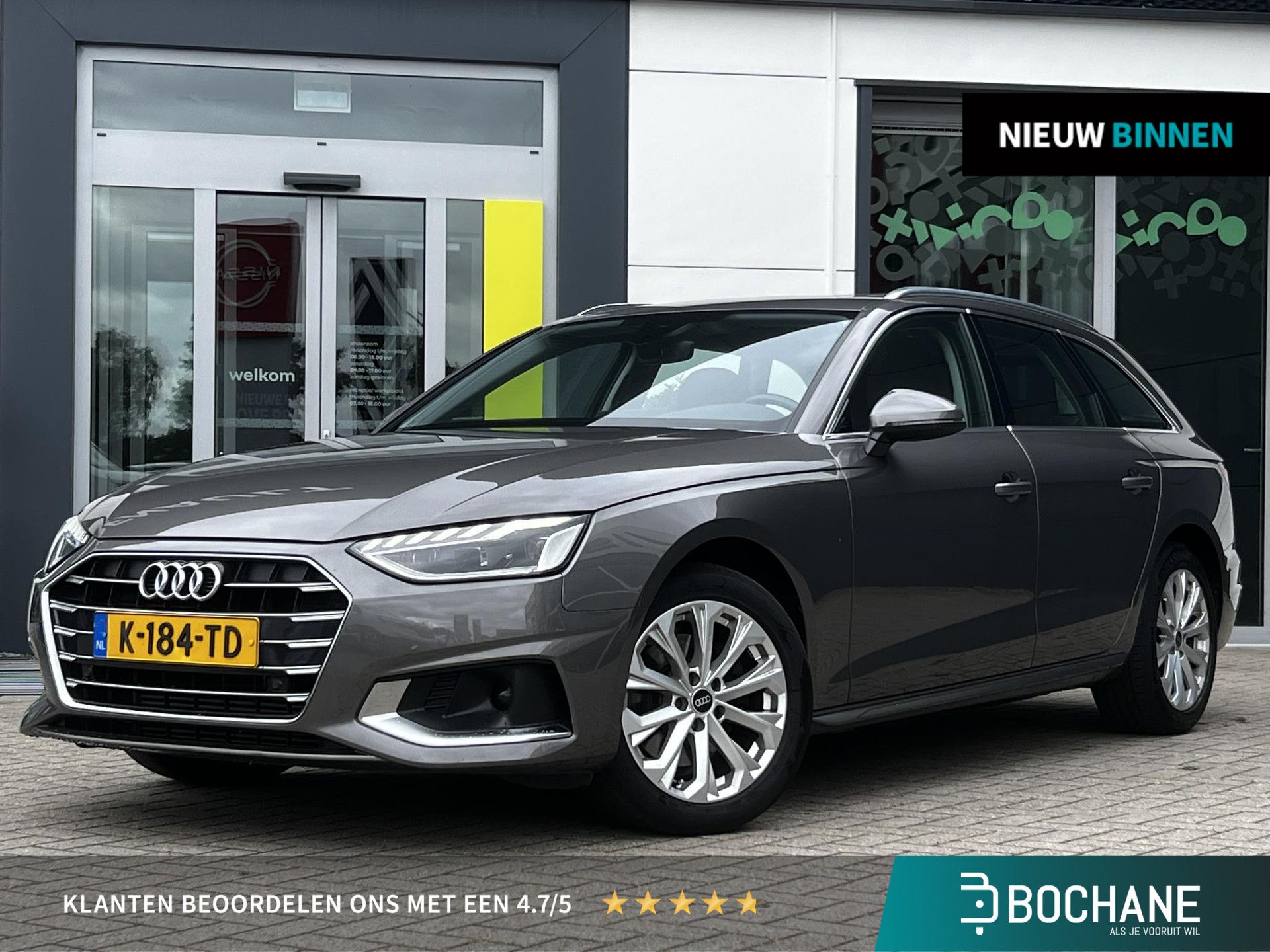 Audi A4 met kenteken K-184-TD – vooraanzicht