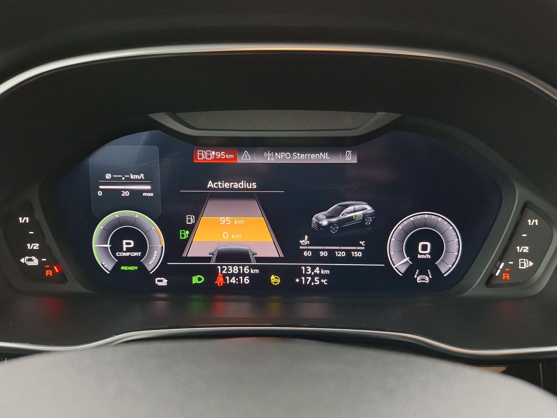 Audi Q3 met kenteken HNT-41-G – dashboard