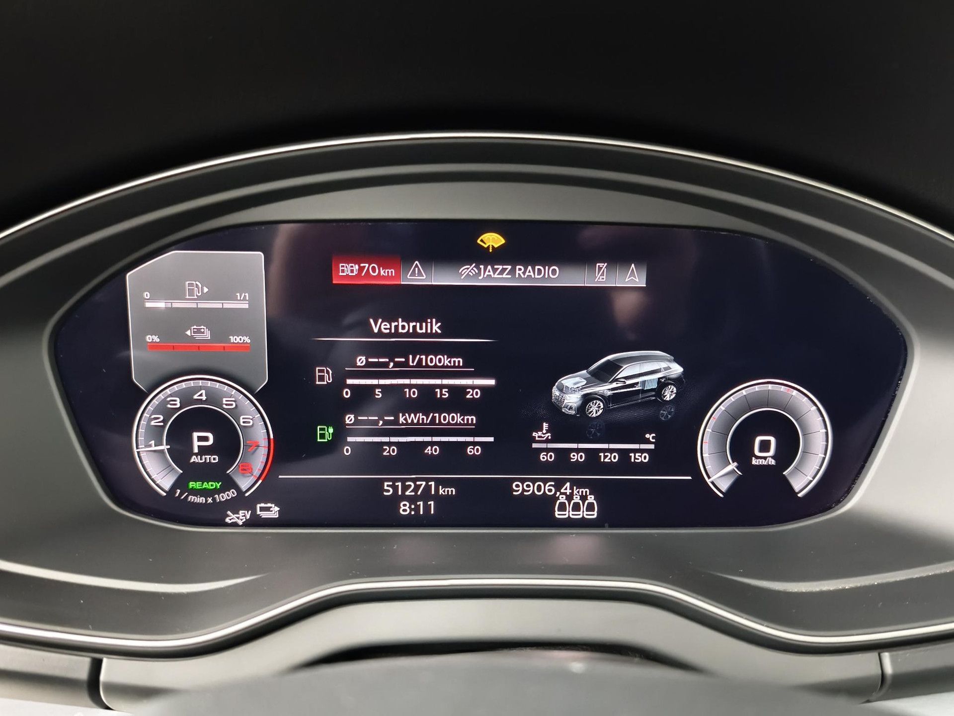 Audi Q5 met kenteken KHD-91-F – dashboard