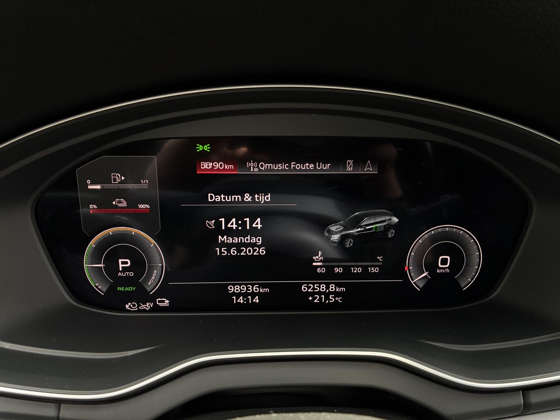 Audi Q5 met kenteken KHG-76-T – dashboard