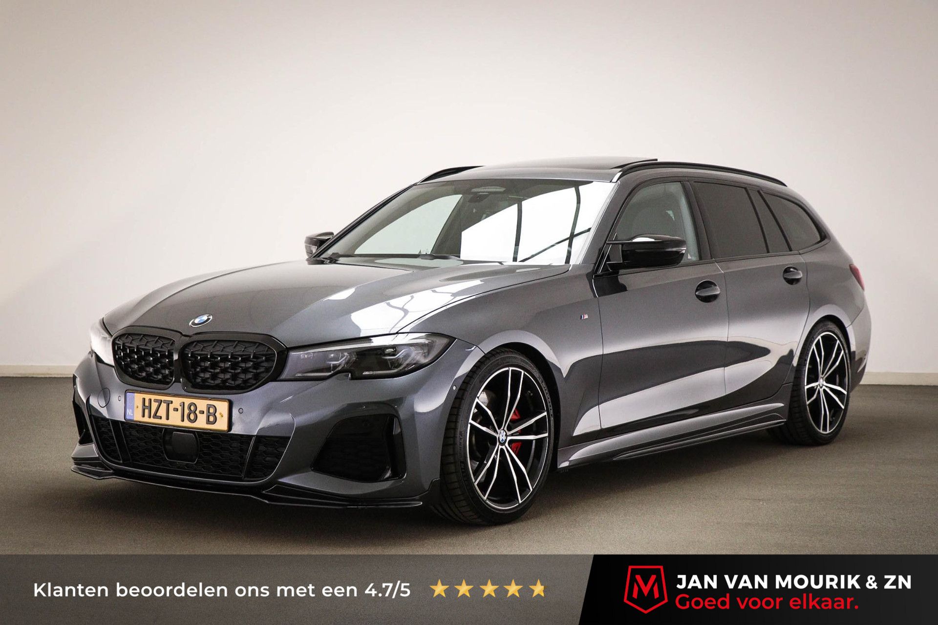 BMW 3-Serie met kenteken HZT-18-B – vooraanzicht
