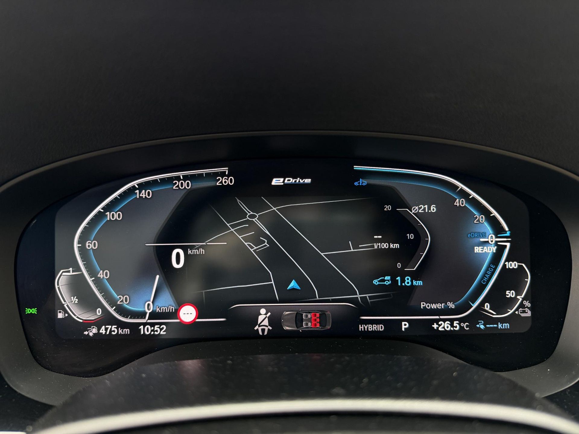 BMW 5-serie met kenteken KHL-41-X – dashboard