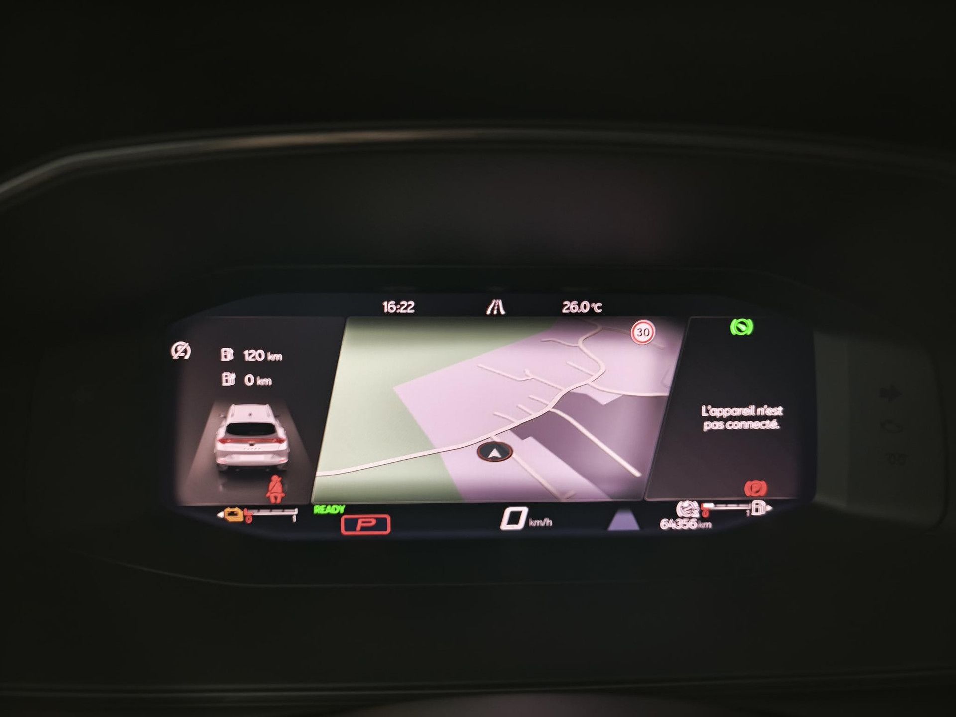 CUPRA Formentor met kenteken KJX-39-G – dashboard