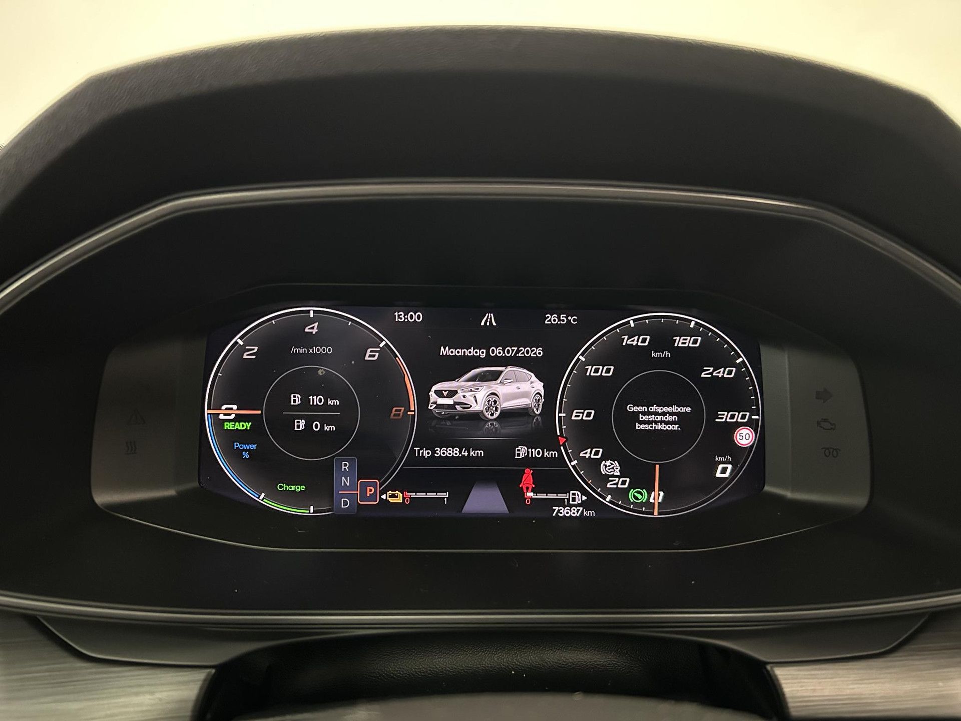 CUPRA Formentor met kenteken Z-403-RD – dashboard
