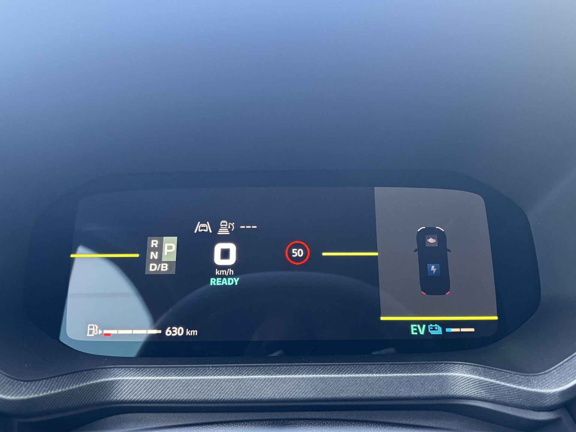 Dacia Bigster met kenteken KLP-01-H – dashboard