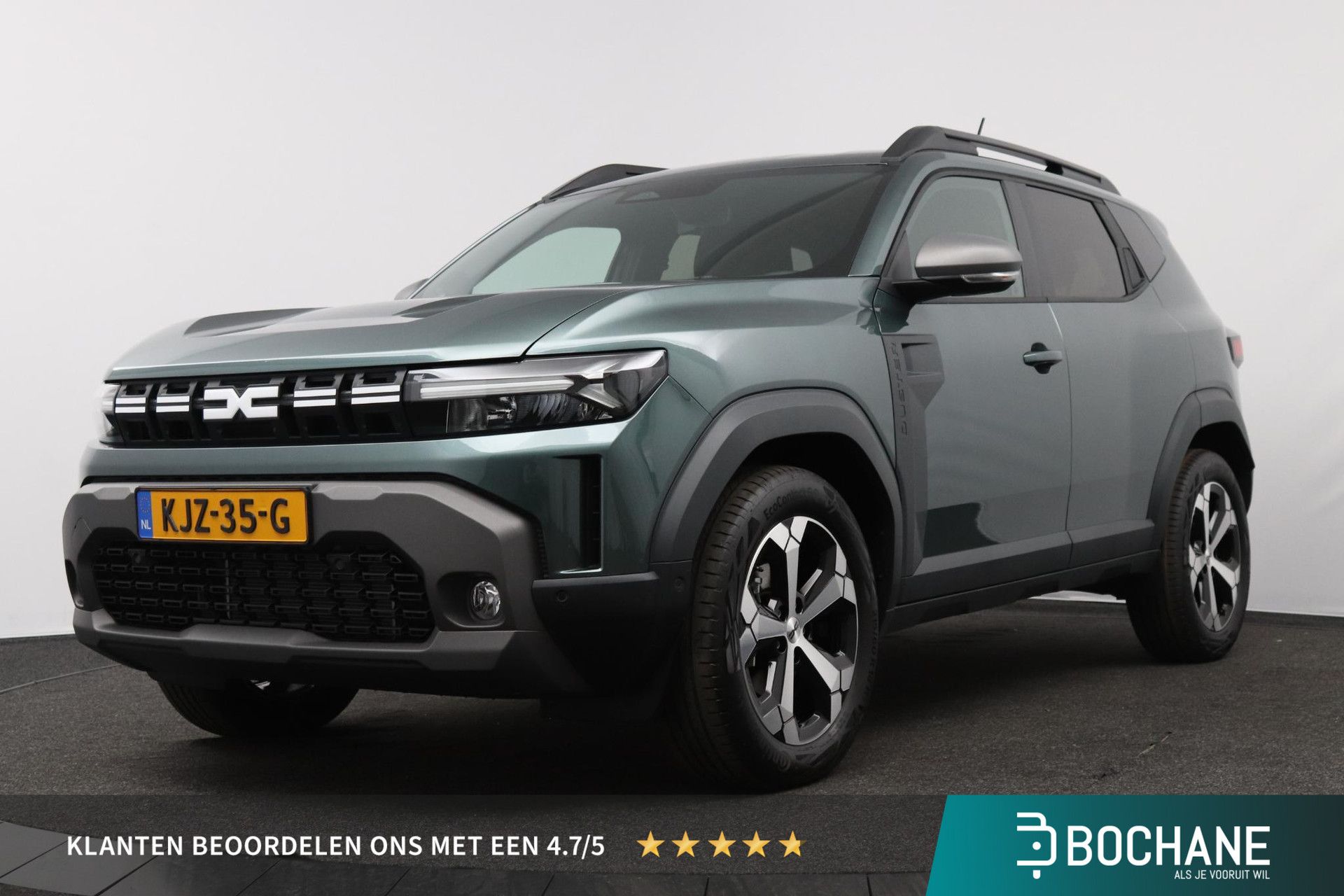 Dacia Duster met kenteken KJZ-35-G – vooraanzicht