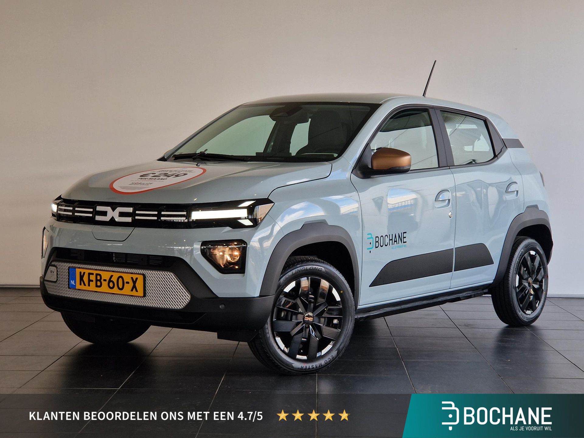 Dacia Spring met kenteken KFB-60-X – vooraanzicht