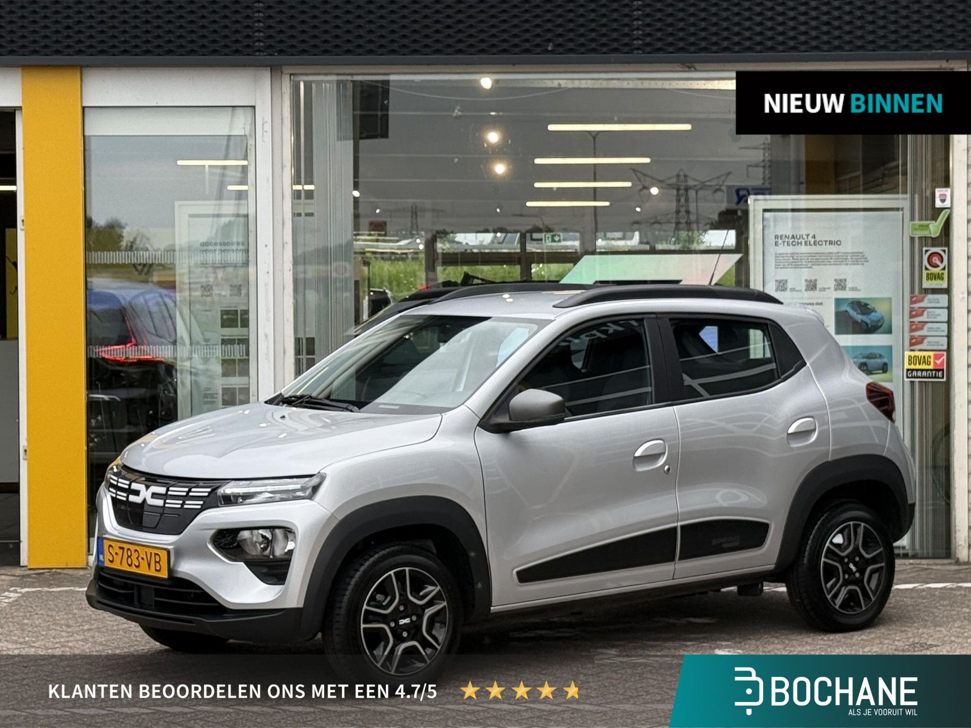 Dacia Spring met kenteken S-783-VB – vooraanzicht