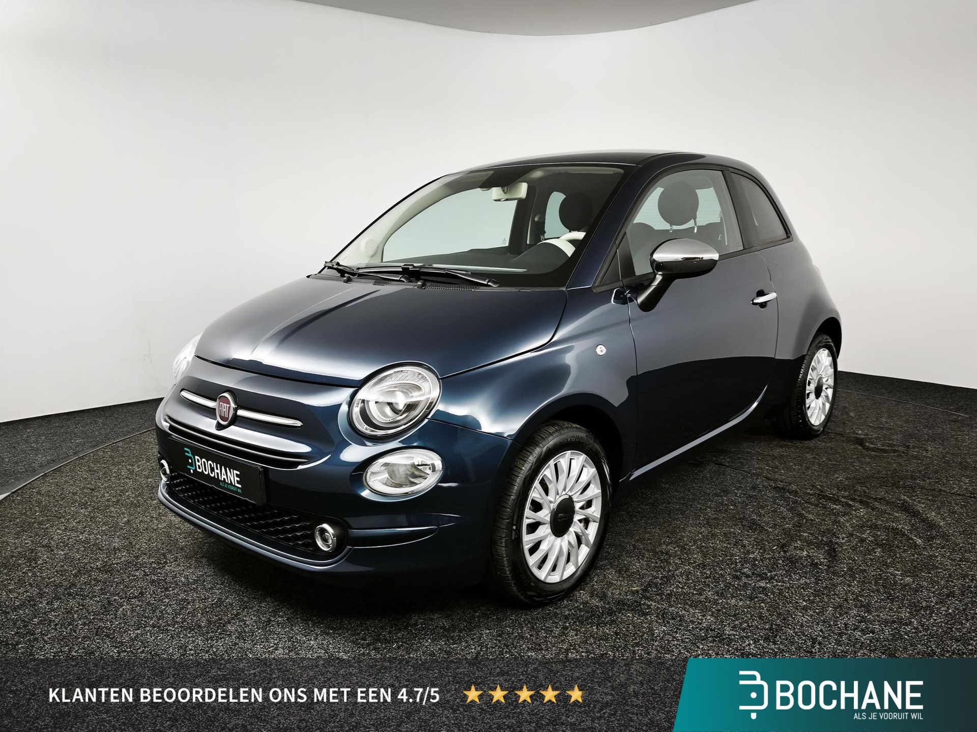 Fiat 500 met kenteken KHV-88-Z – vooraanzicht