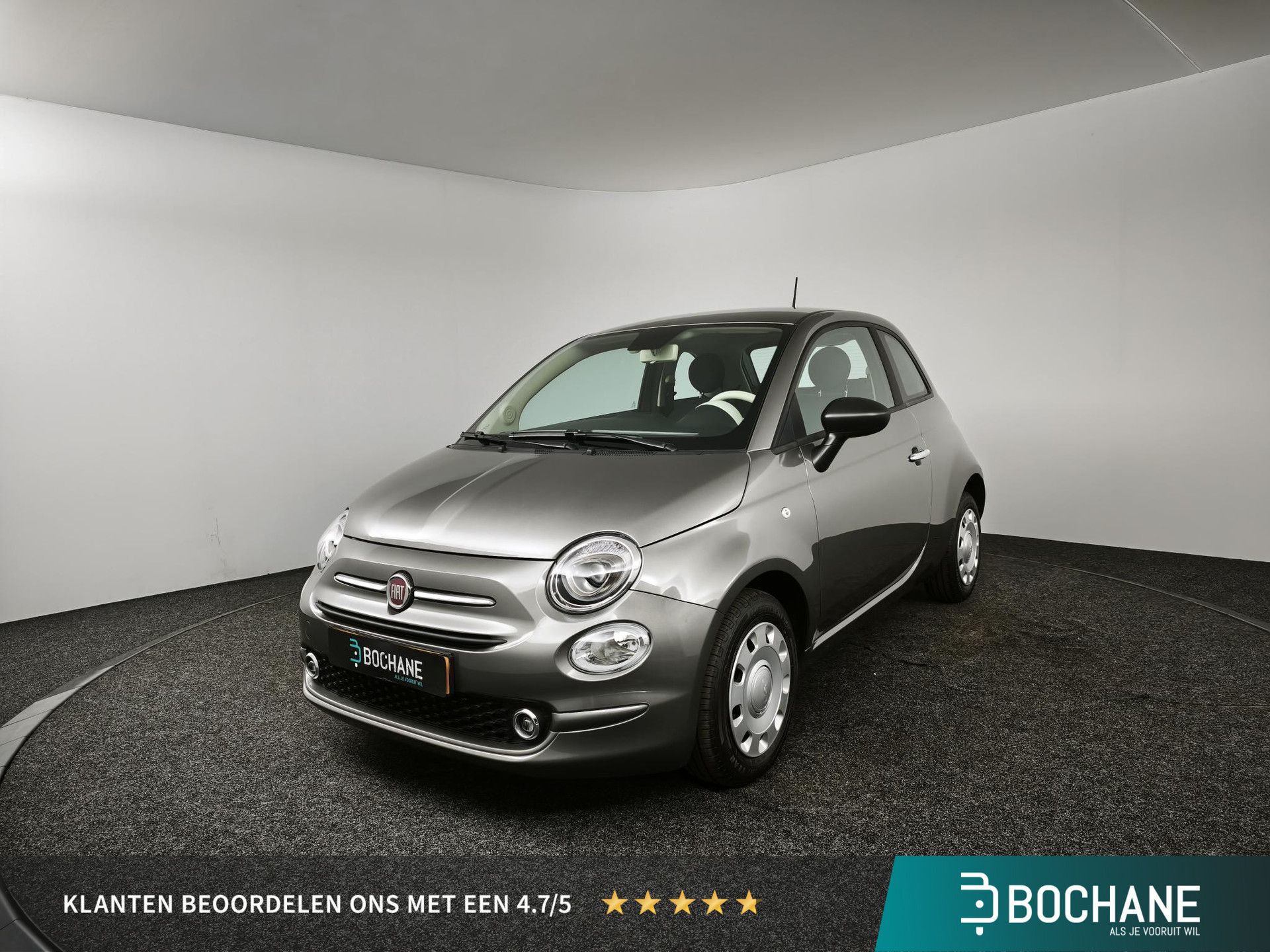 Fiat 500 met kenteken KLZ-70-F – vooraanzicht
