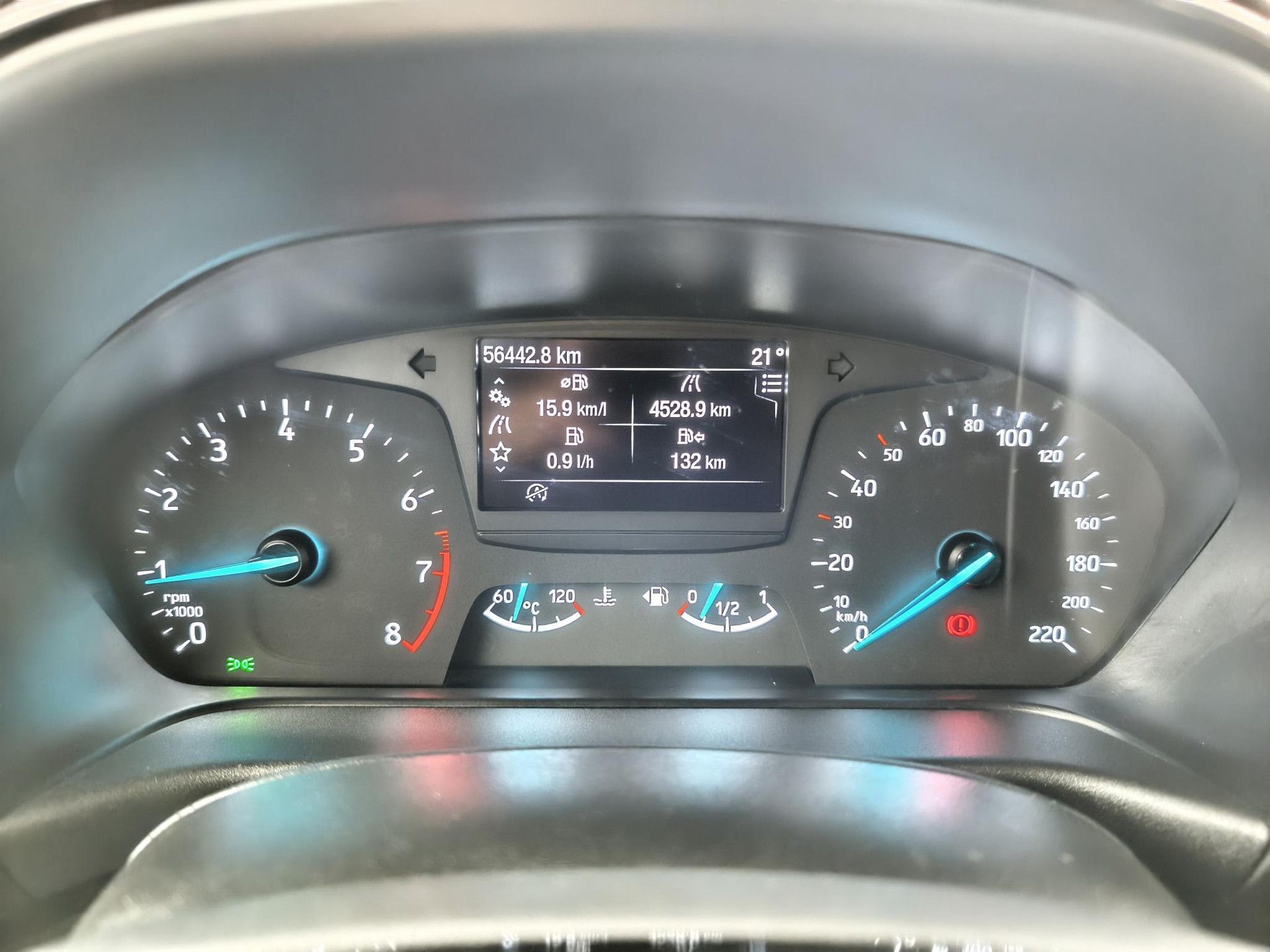 Ford Fiesta met kenteken RN-110-K – dashboard